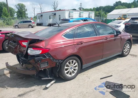 2016 Ford Fusion S z USA, uszkodzony, nr VIN 3FA6P0G77GR394895